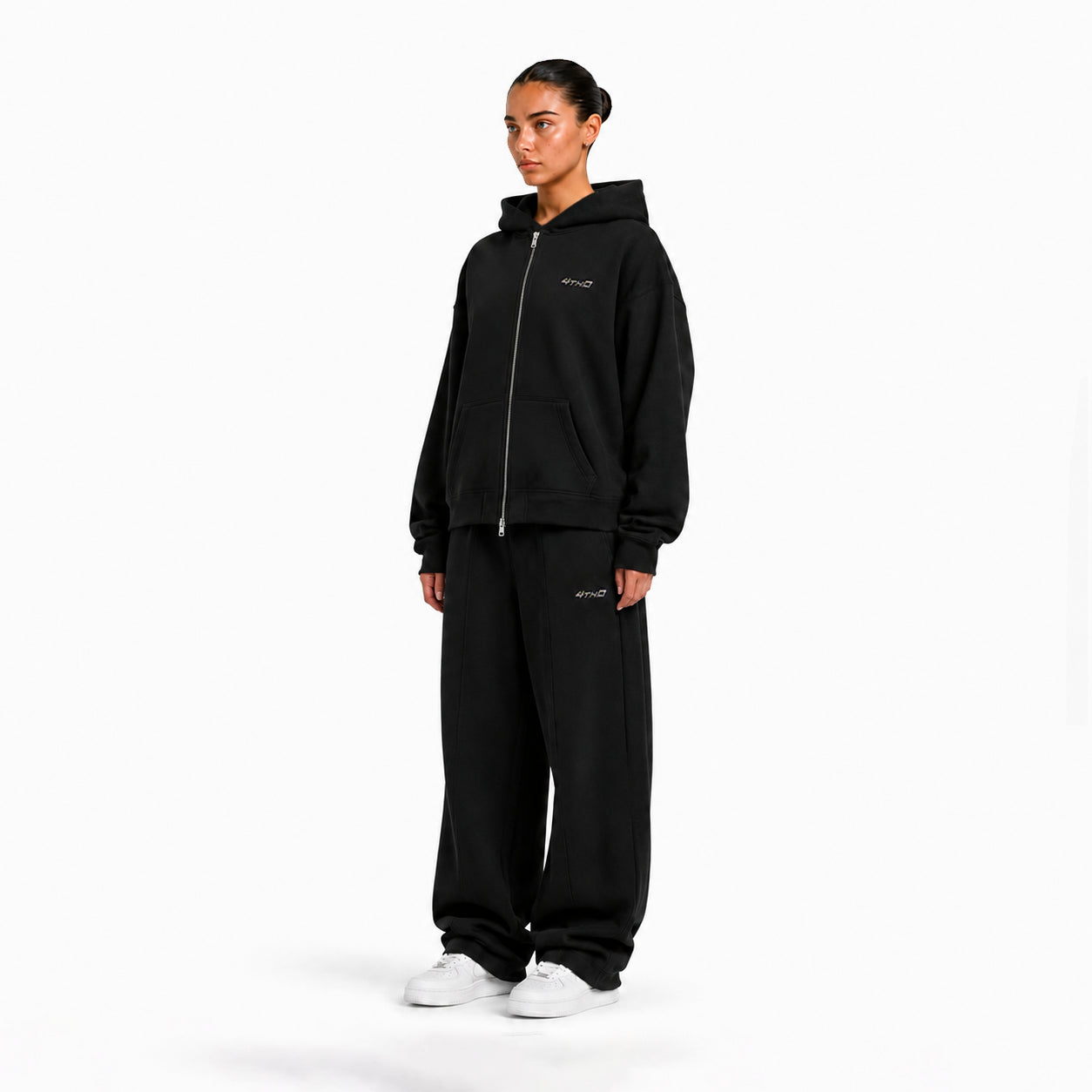 Zip Hoodie - Black