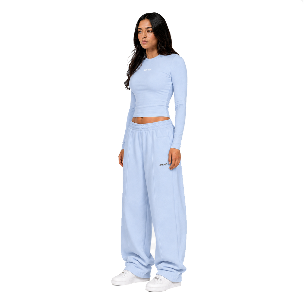 Cropped Longsleeve - Sky Blue