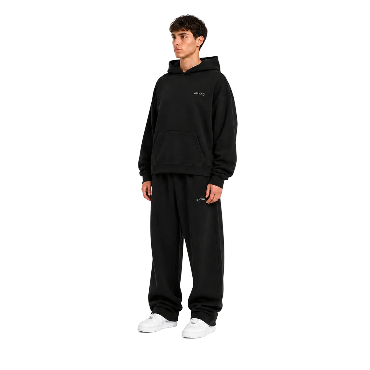 TRACKSUIT HOODIE - BLACK