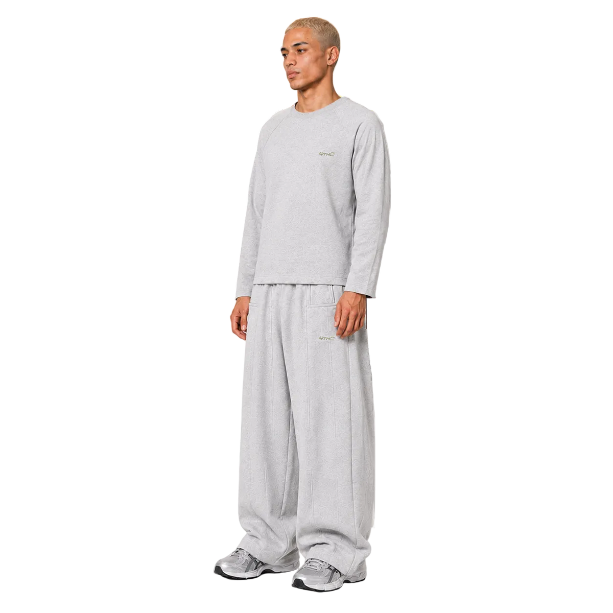 LONGSLEEVE SWEATPANT SET - GREY MELANGE
