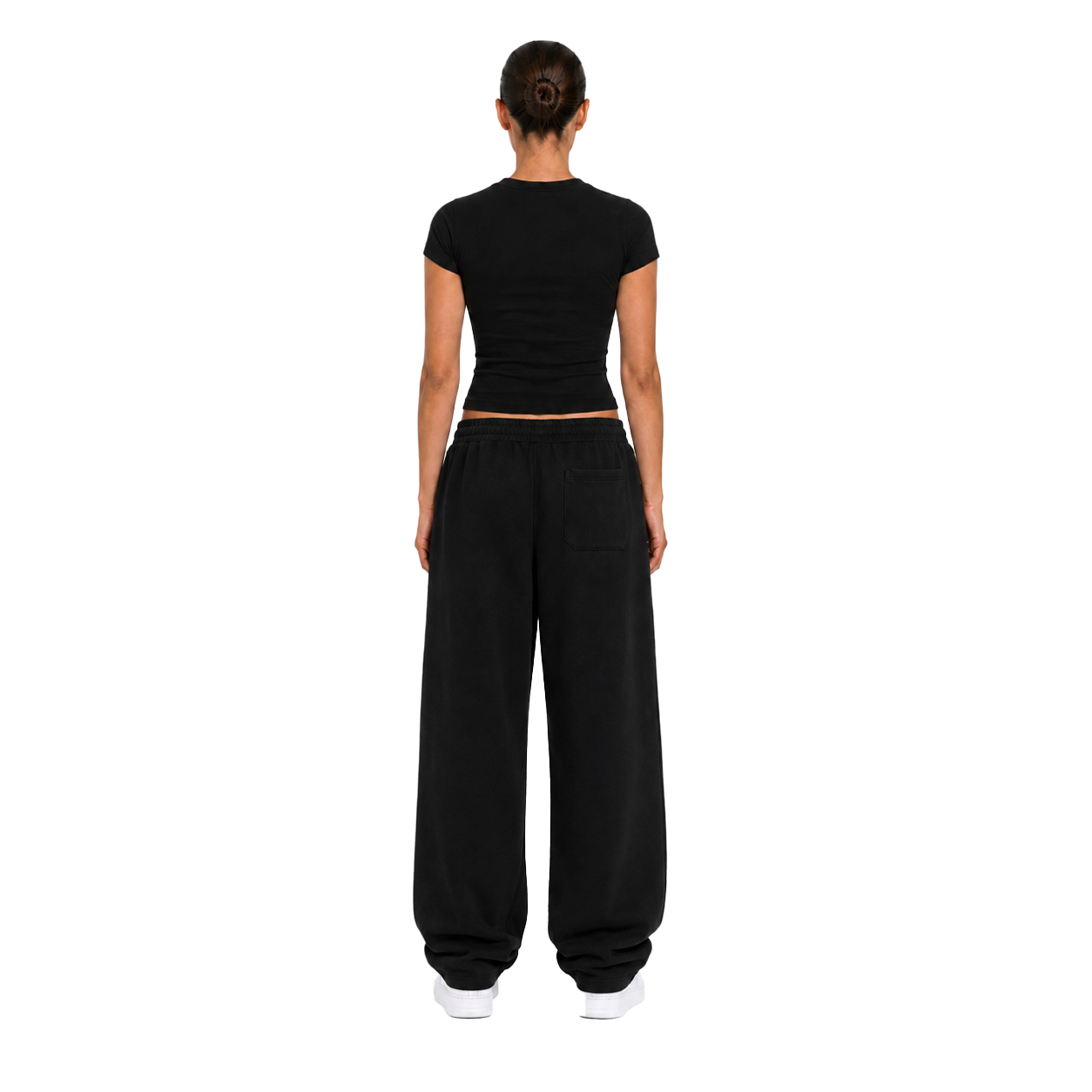 TRACKSUIT BABY TEE & SWEATPANT - BLACK
