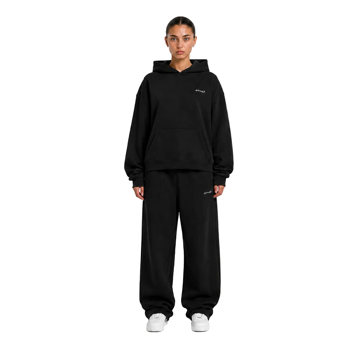 TRACKSUIT HOODIE - BLACK