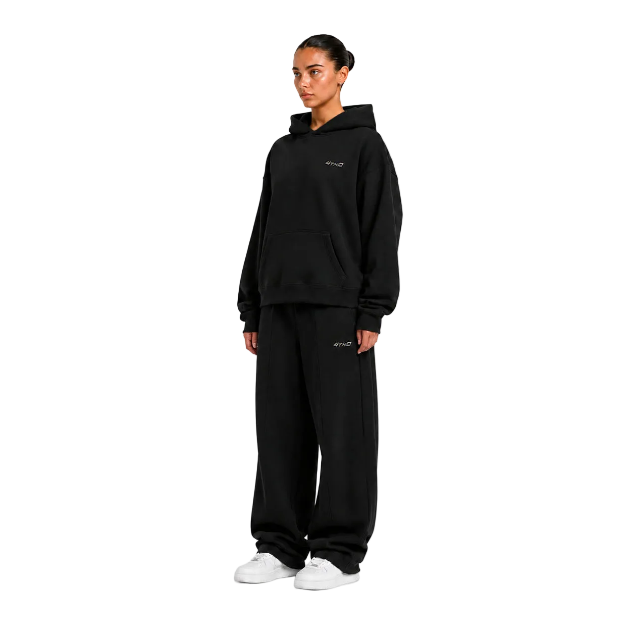 TRACKSUIT HOODIE - BLACK