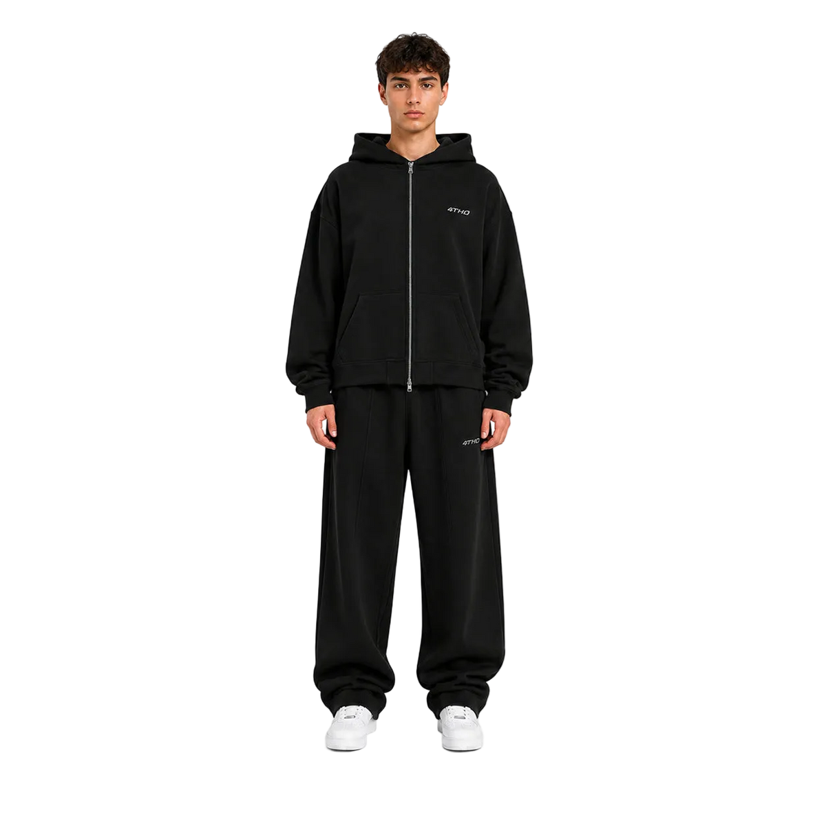 Zip Hoodie - Black