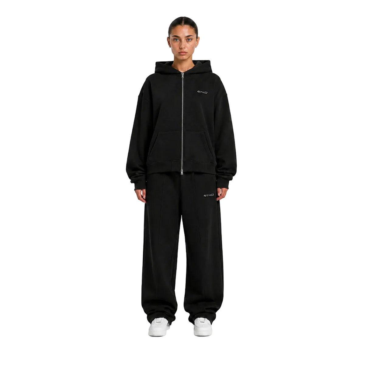 Zip Hoodie - Black