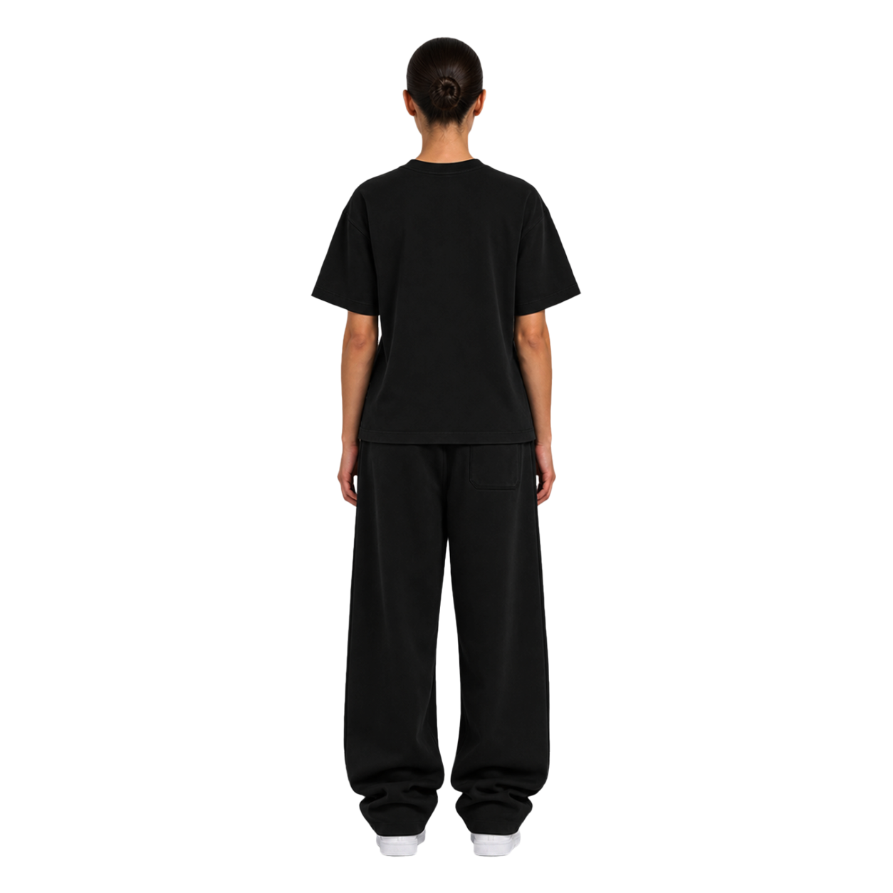 TRACKSUIT SET SLIM FIT TEE & SWEATPANT - BLACK