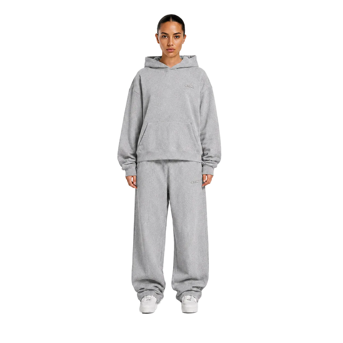 Hoodie - Grey Melange