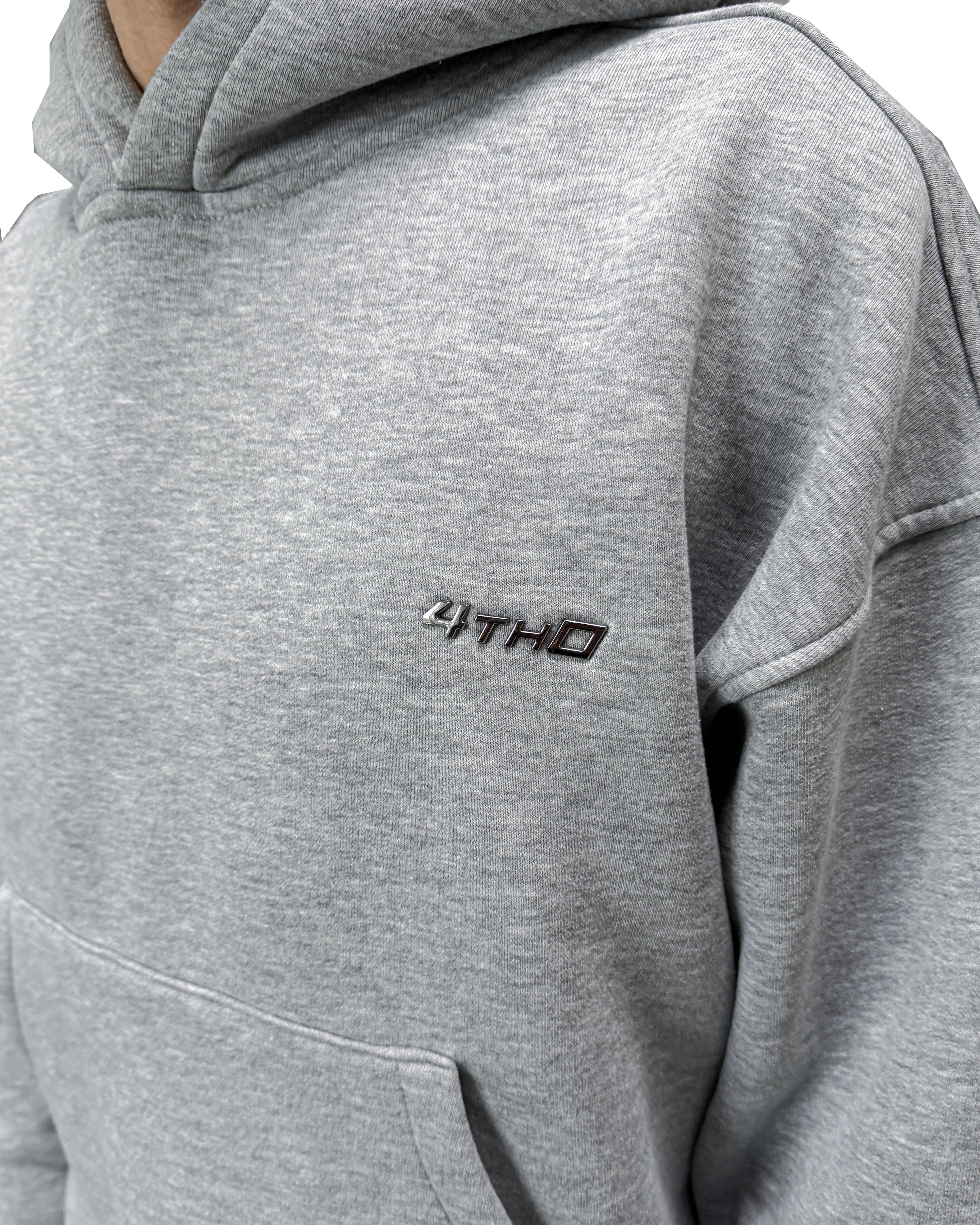 Hoodie - Grey Melange