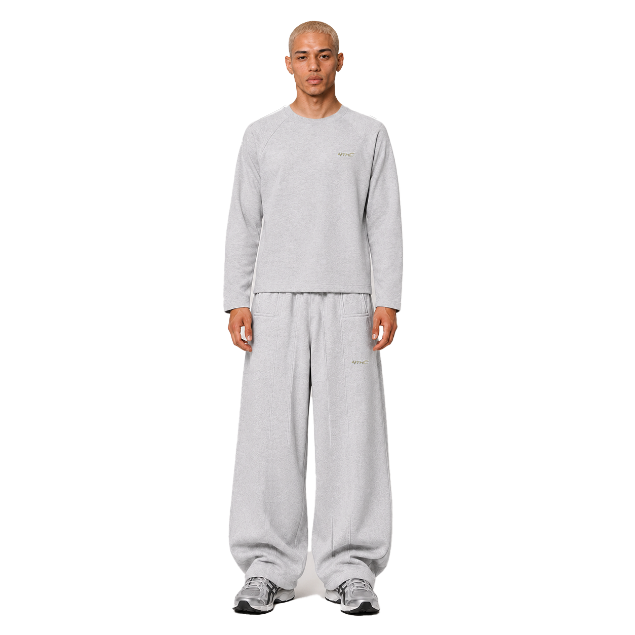 LONGSLEEVE SWEATPANT SET - GREY MELANGE