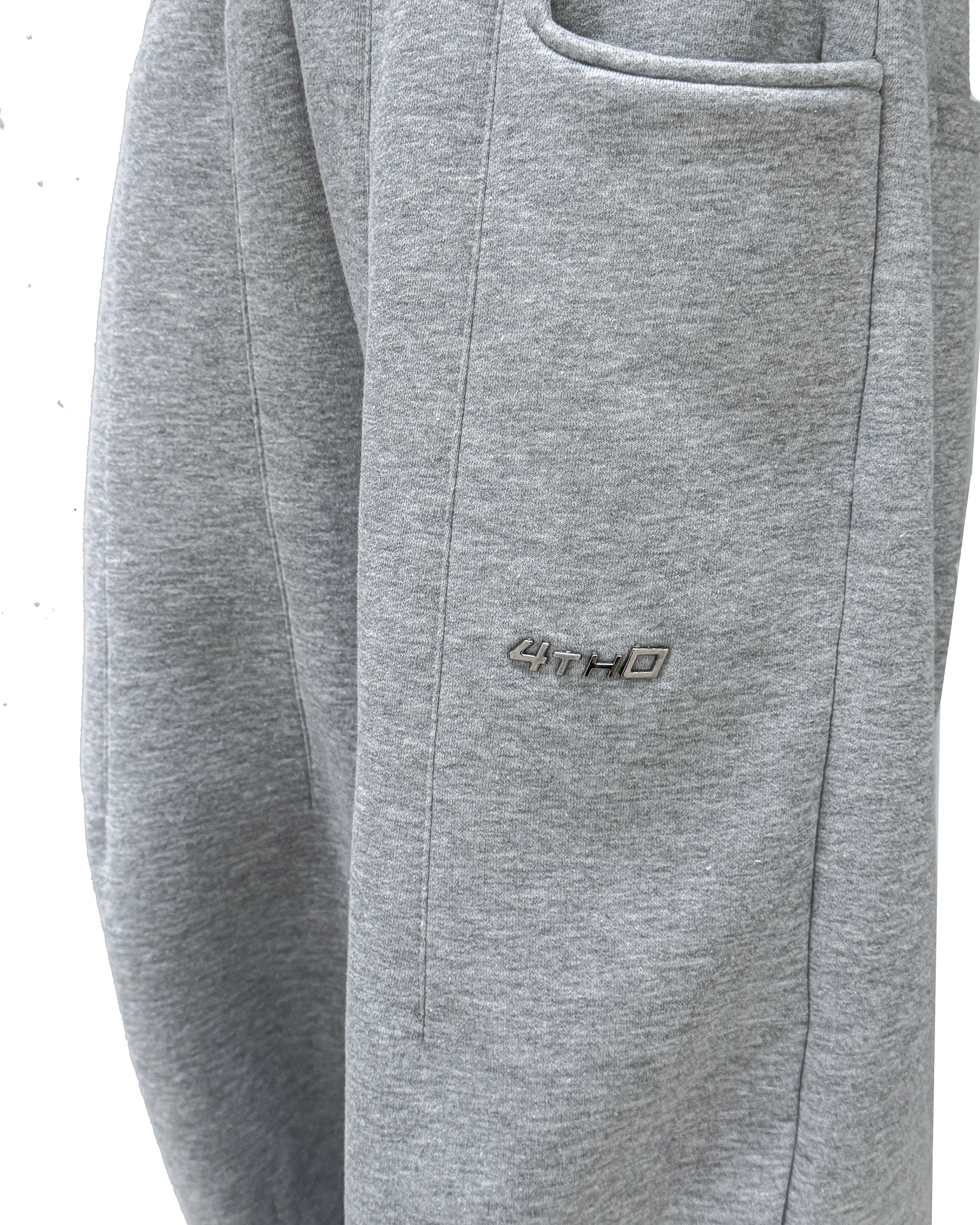 TRACKSUIT ZIP CREWNECK - GREY MELANGE