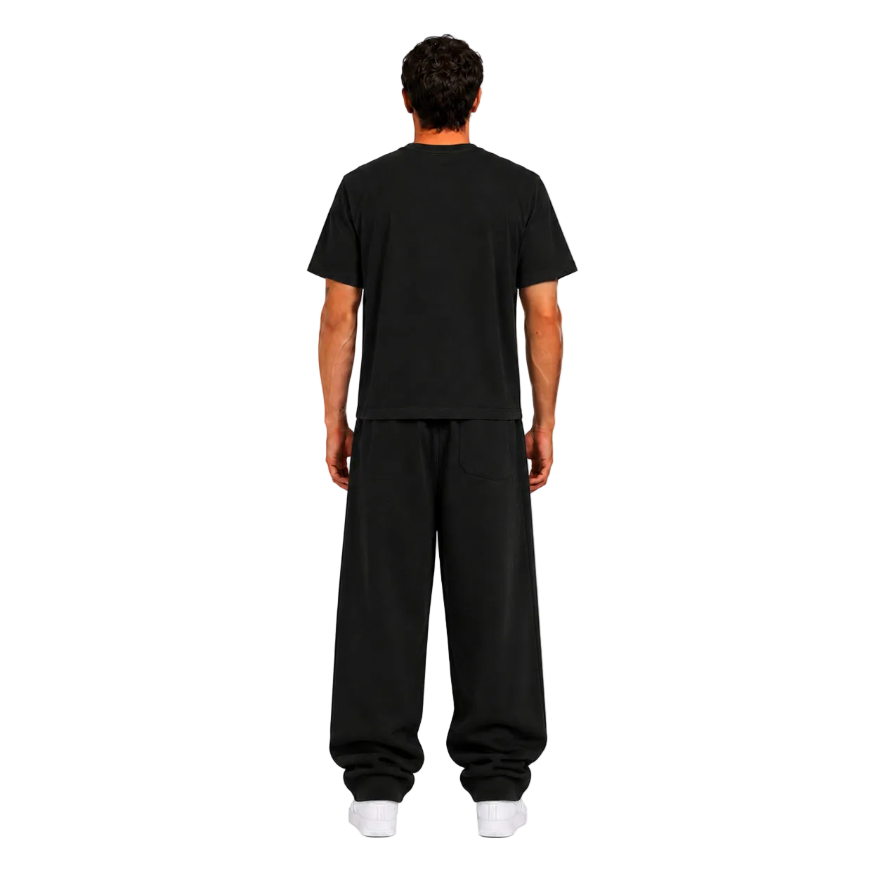 TRACKSUIT SET SLIM FIT TEE & SWEATPANT - BLACK
