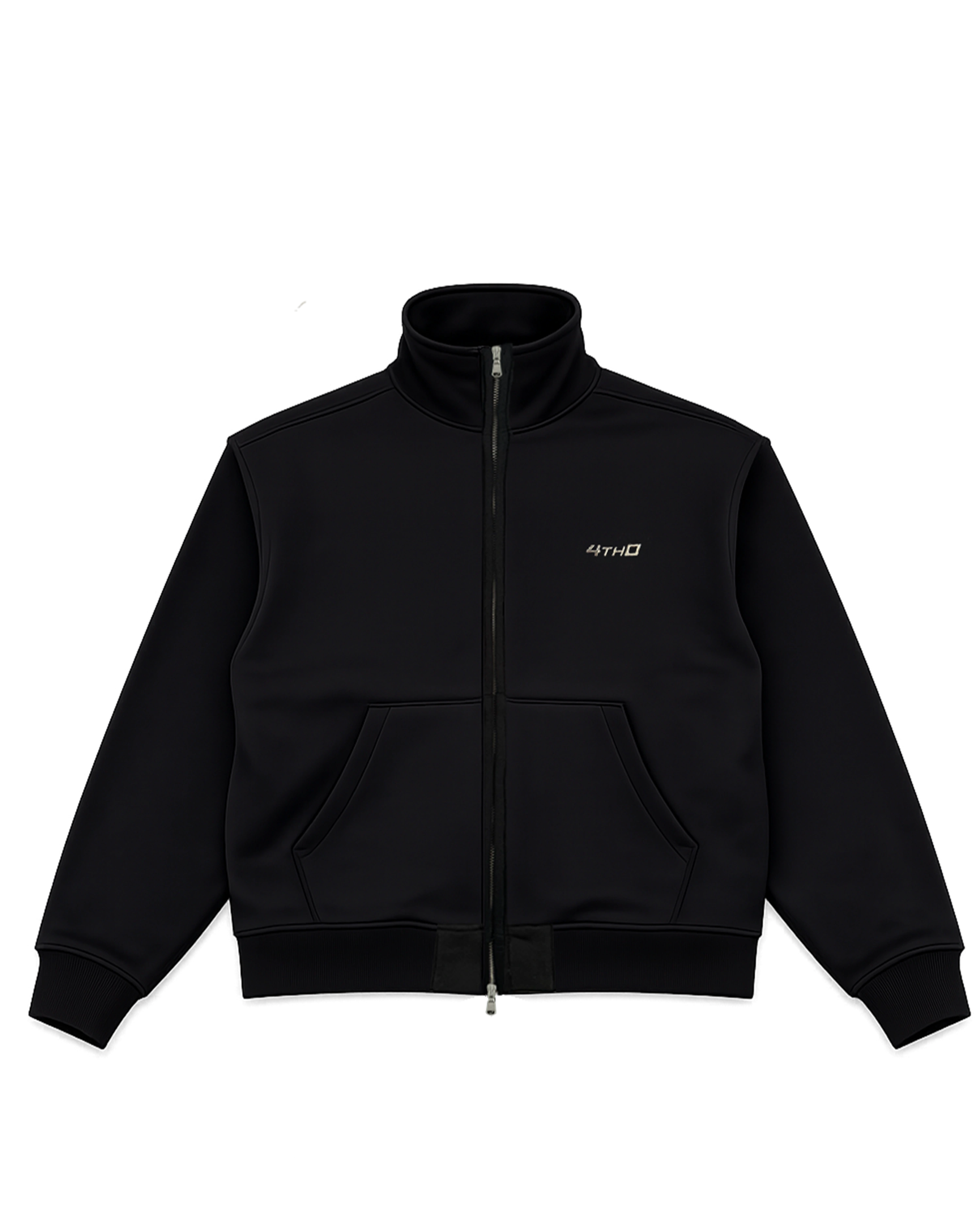 Zip Crewneck - Black