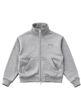 Zip Crewneck - Grey Melange
