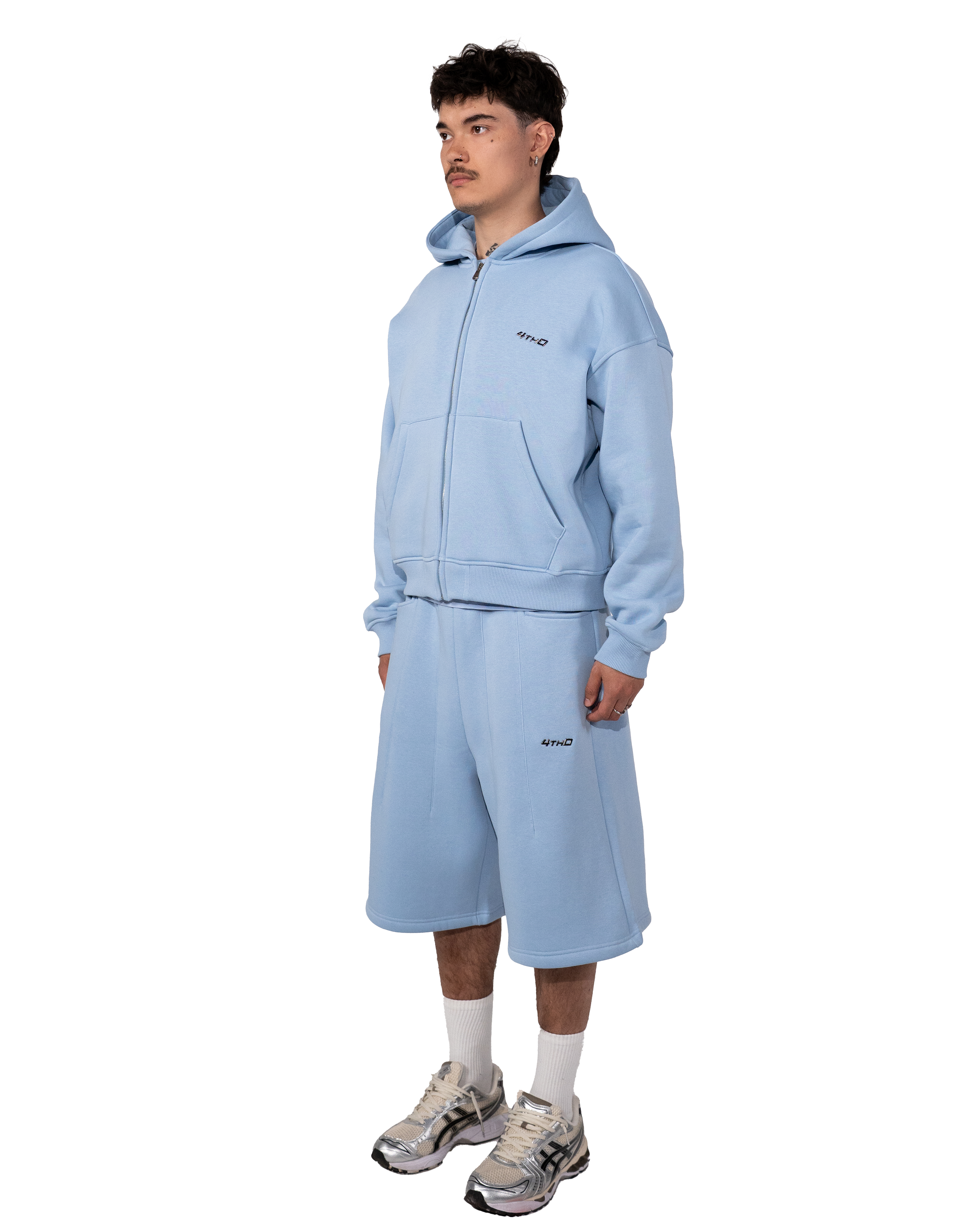 Zip Hoodie - Baby Blue