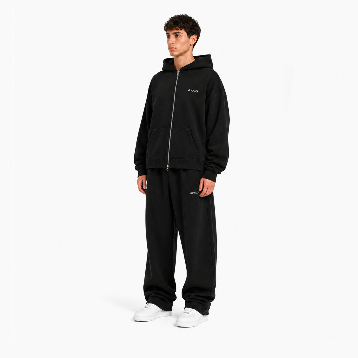 Zip Hoodie - Black