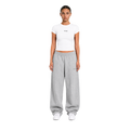 TRACKSUIT BABY TEE & SWEATPANT - WHITE/GREY MELANGE