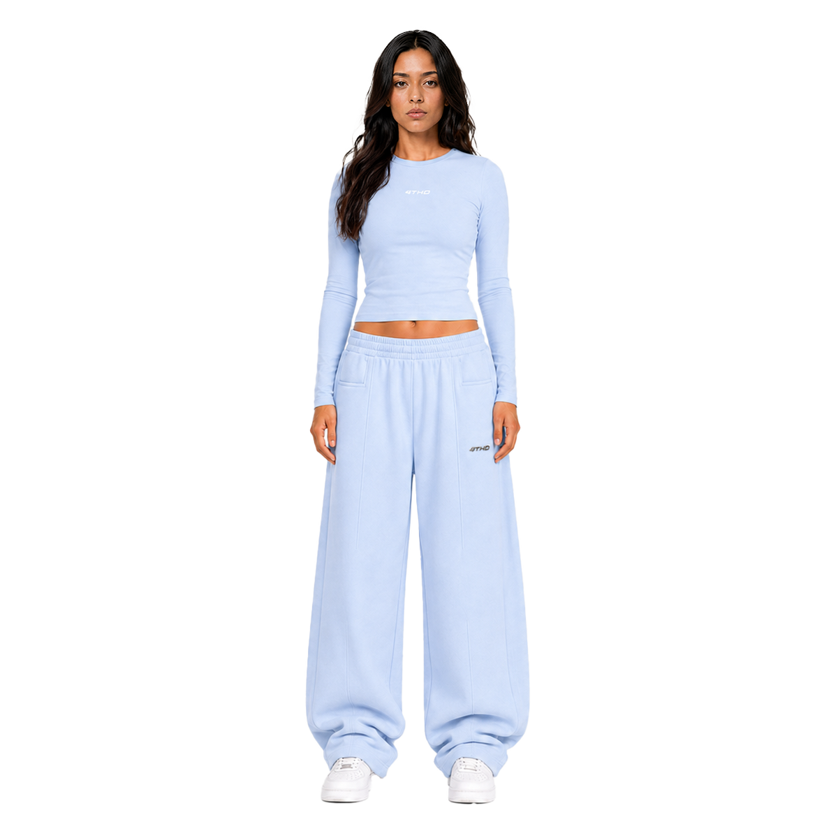 Cropped Longsleeve - Sky Blue