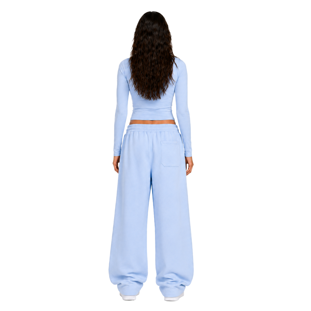 Cropped Longsleeve - Sky Blue