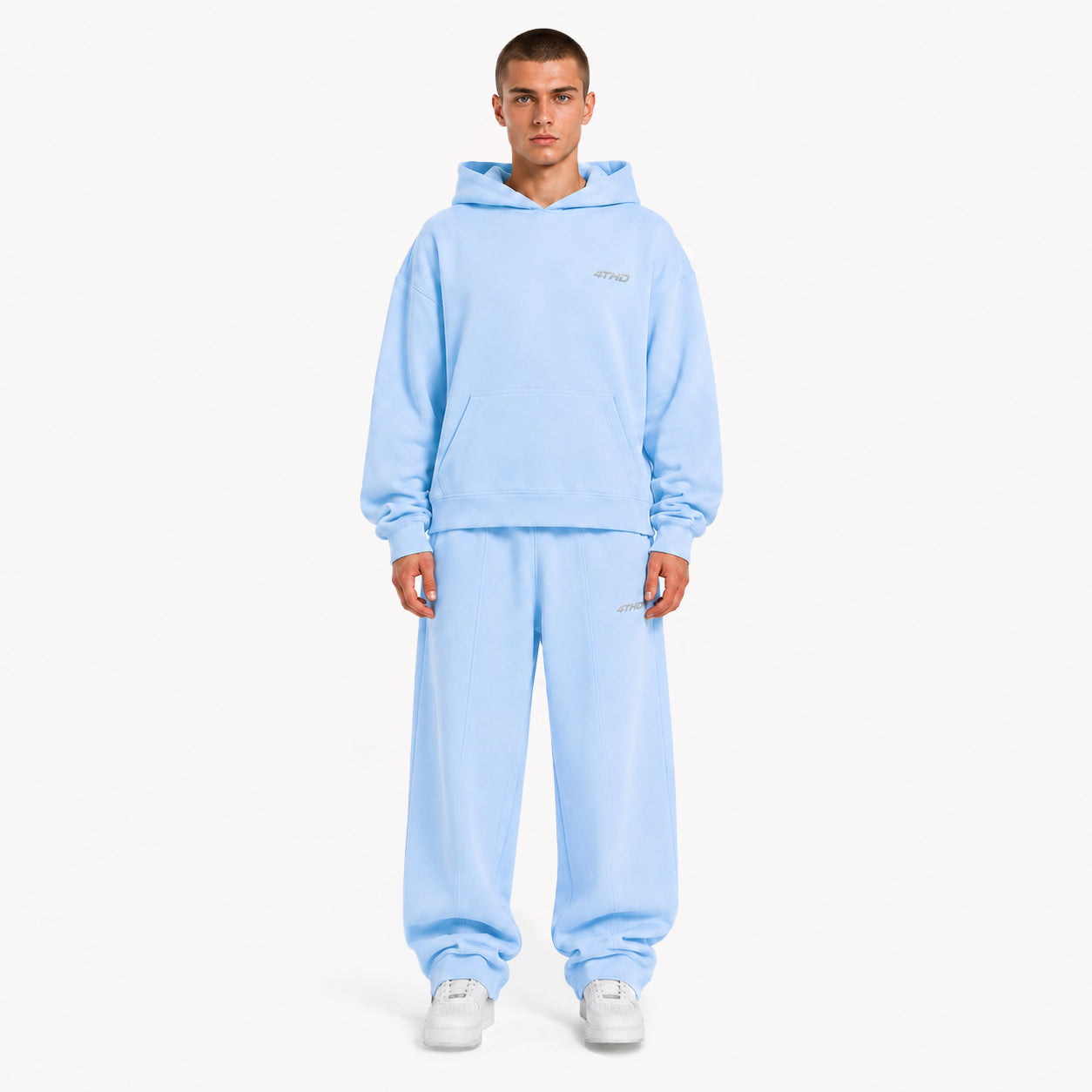 Zip Hoodie - Baby Blue