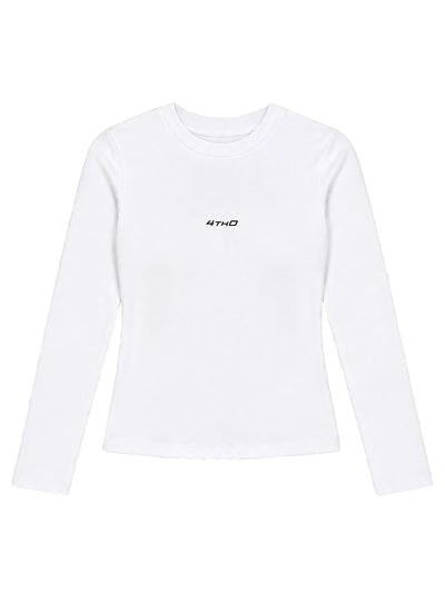 Cropped Longsleeve - White