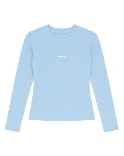 Cropped Longsleeve - Sky Blue