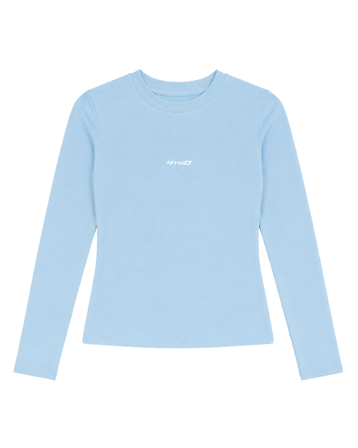 Cropped Longsleeve - Sky Blue