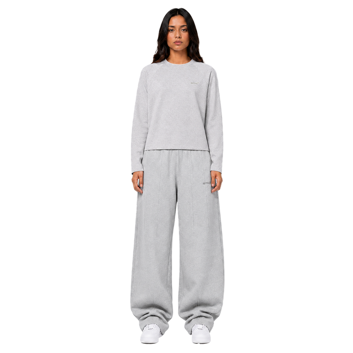 LONGSLEEVE SWEATPANT SET - GREY MELANGE
