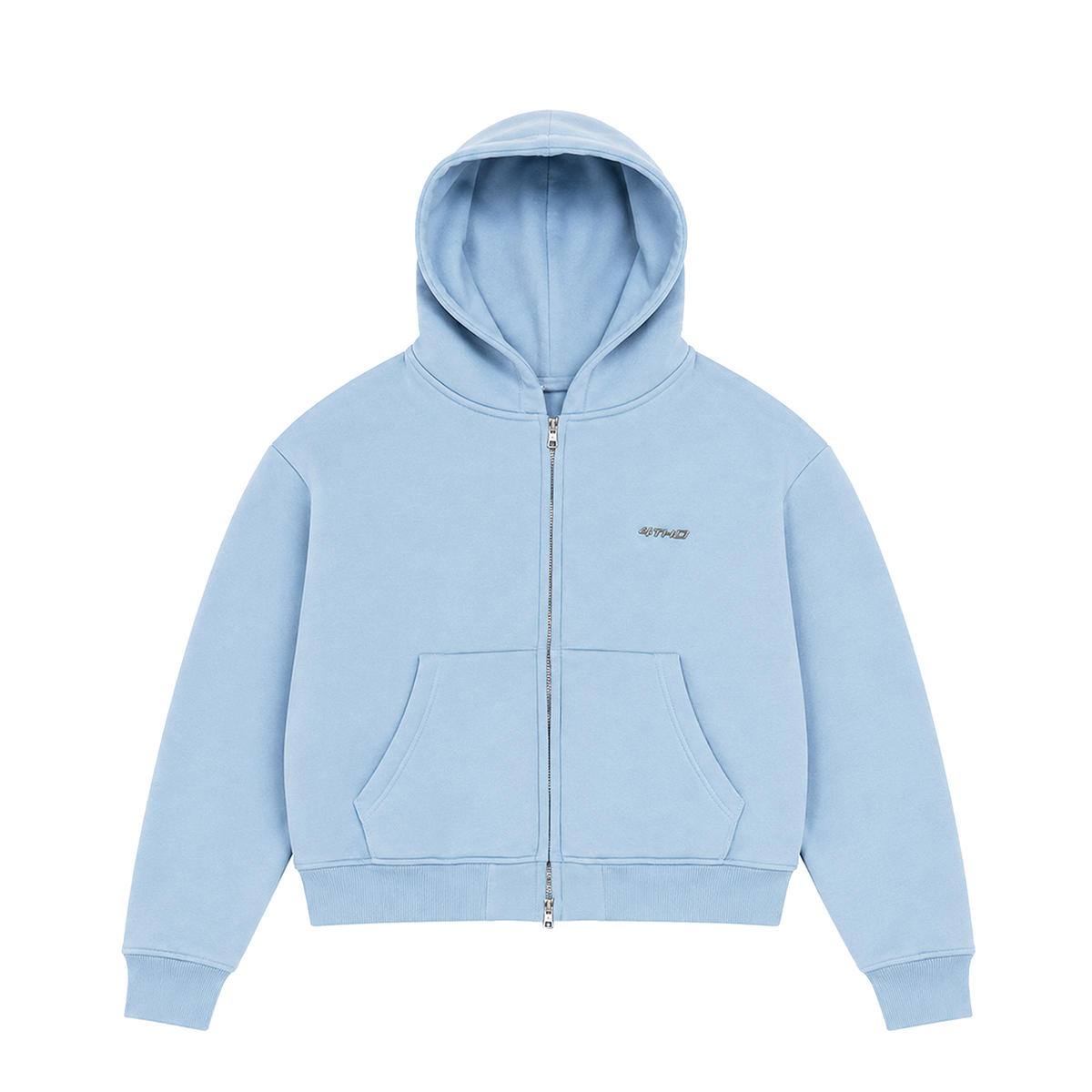 Zip Hoodie - Baby Blue