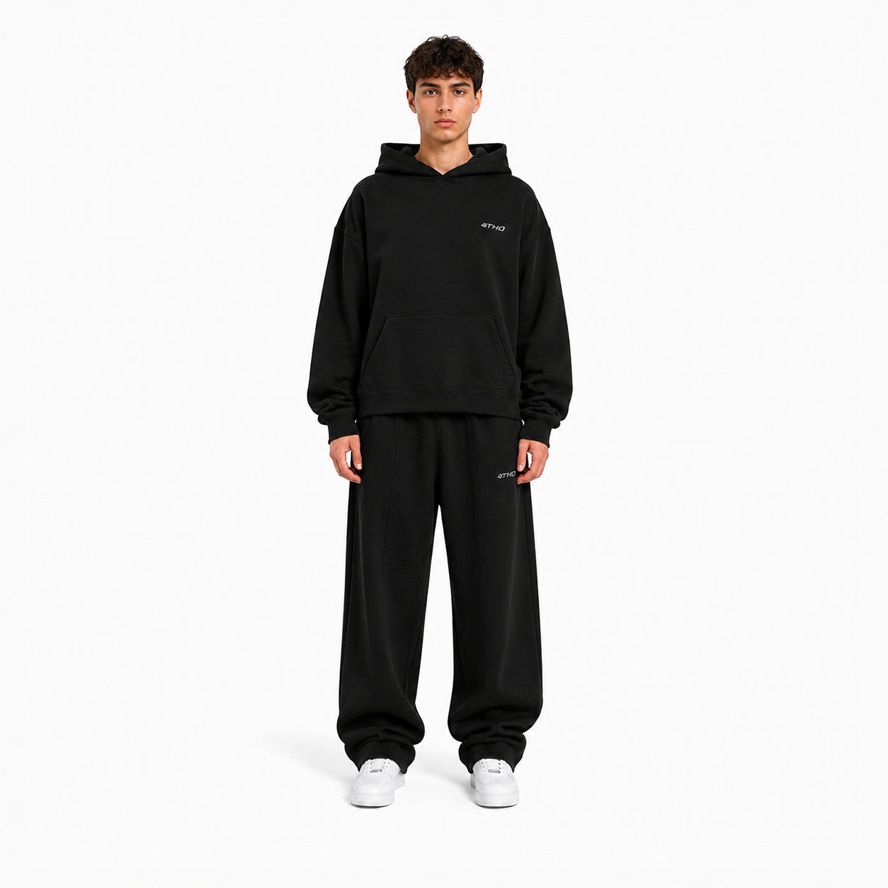 TRACKSUIT HOODIE - BLACK