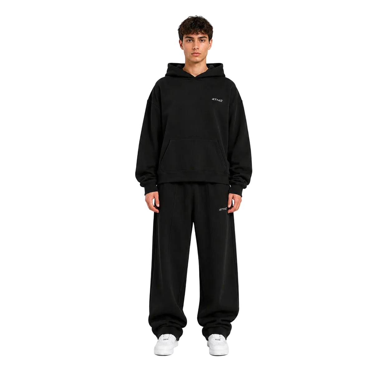TRACKSUIT SET HOODIE & SWEATPANT - BLACK