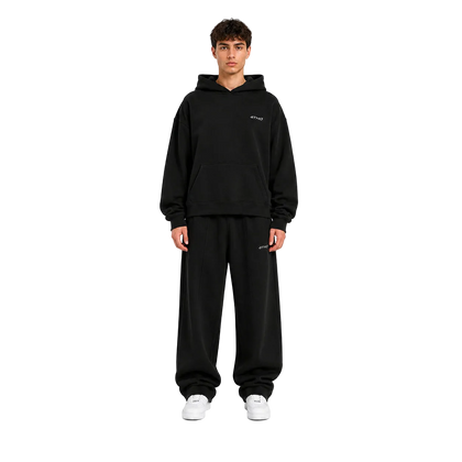 TRACKSUIT SET HOODIE & SWEATPANT - BLACK