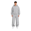 TRACKSUIT SET ZIP HOODIE & SWEATPANT - GREY MELANGE