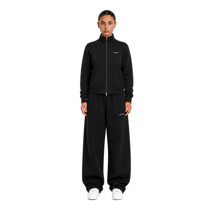 TRACKSUIT SET ZIP CREWNECK & SWEATPANT - BLACK