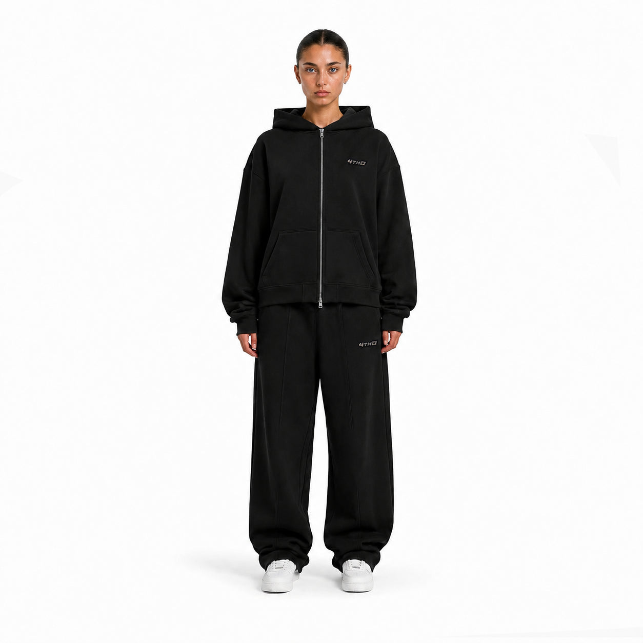 Zip Hoodie - Black