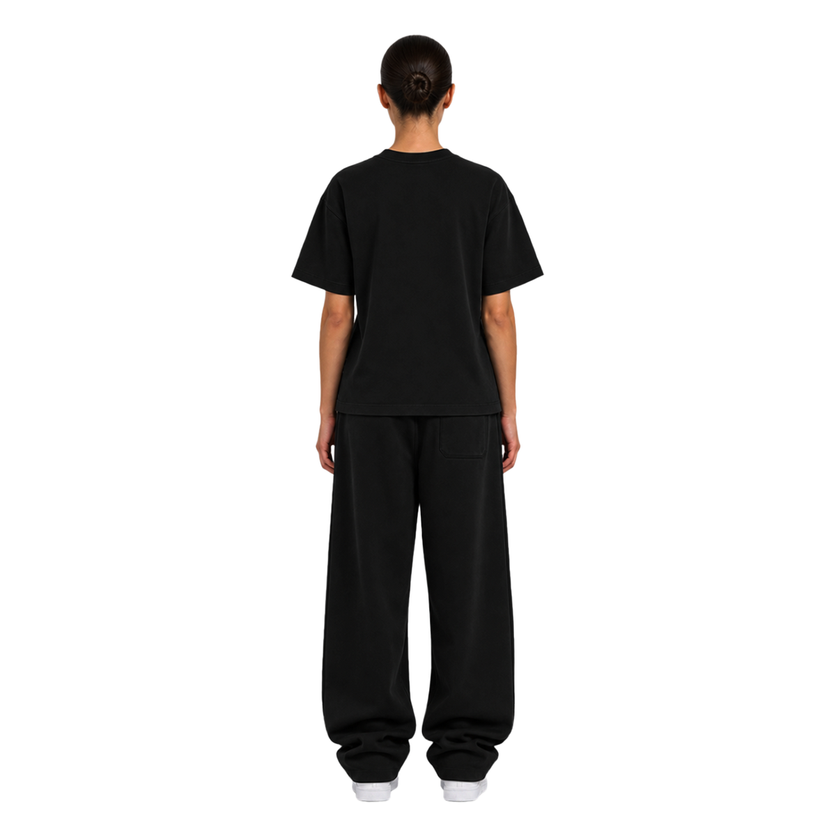 TRACKSUIT SET SLIM FIT TEE & SWEATPANT - BLACK