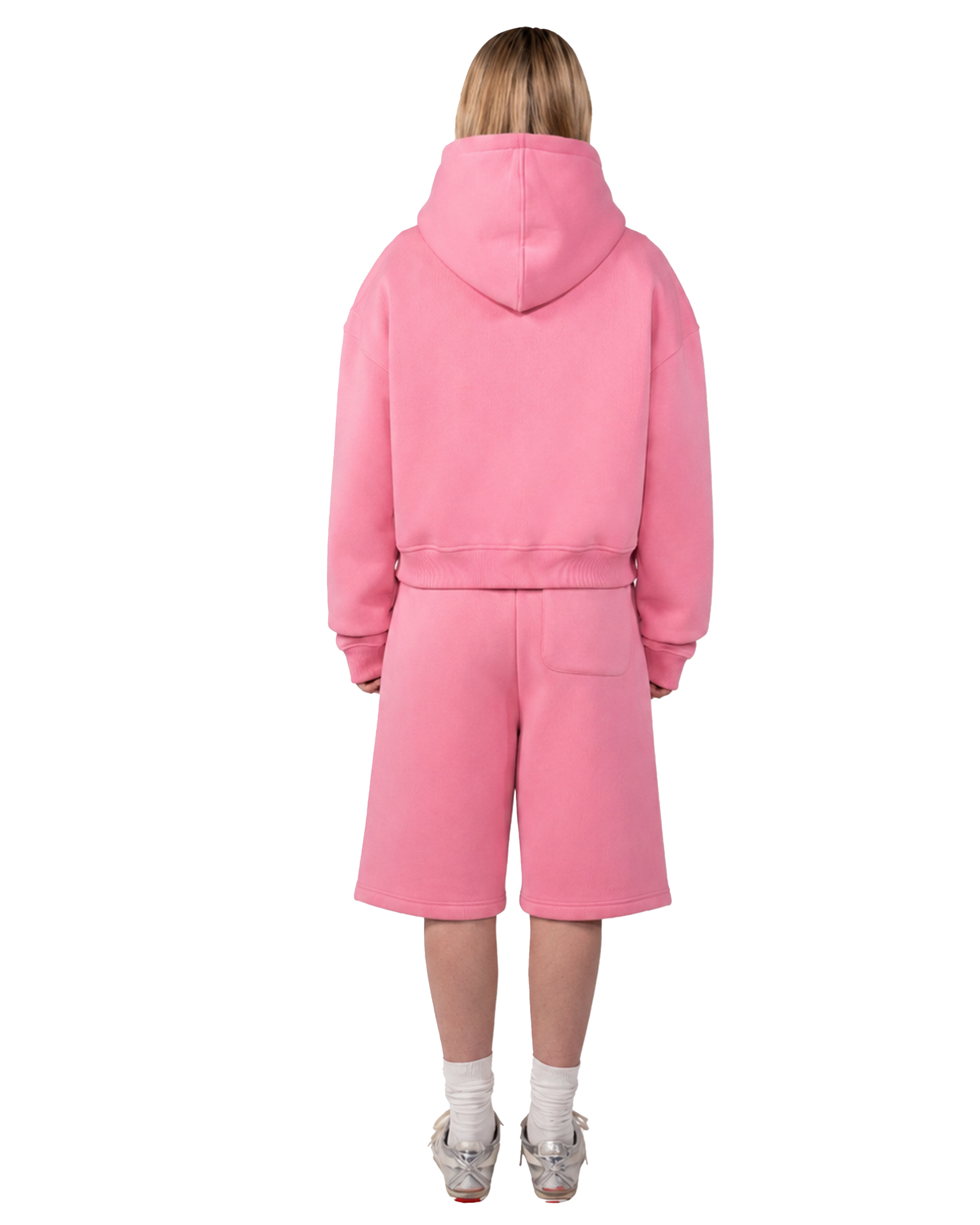 Zip Hoodie - Baby Pink
