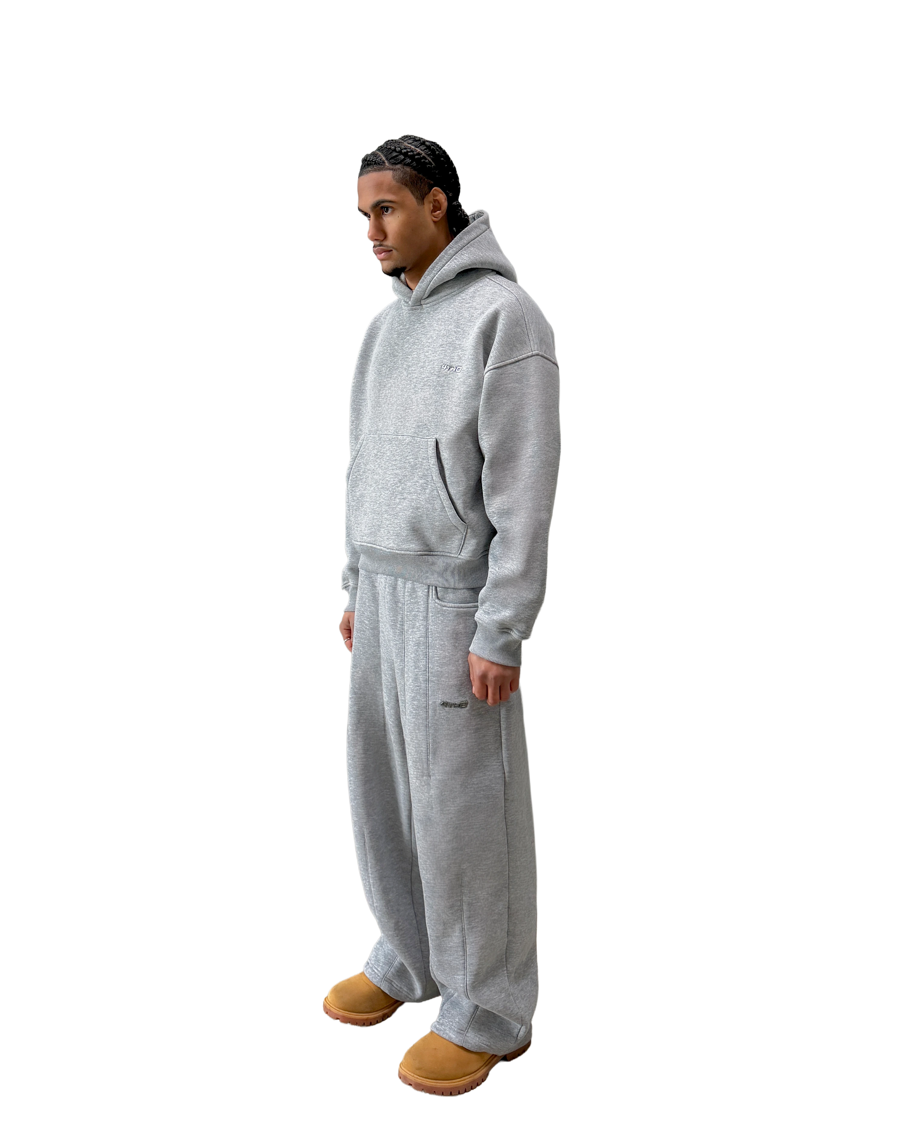 Hoodie - Grey Melange