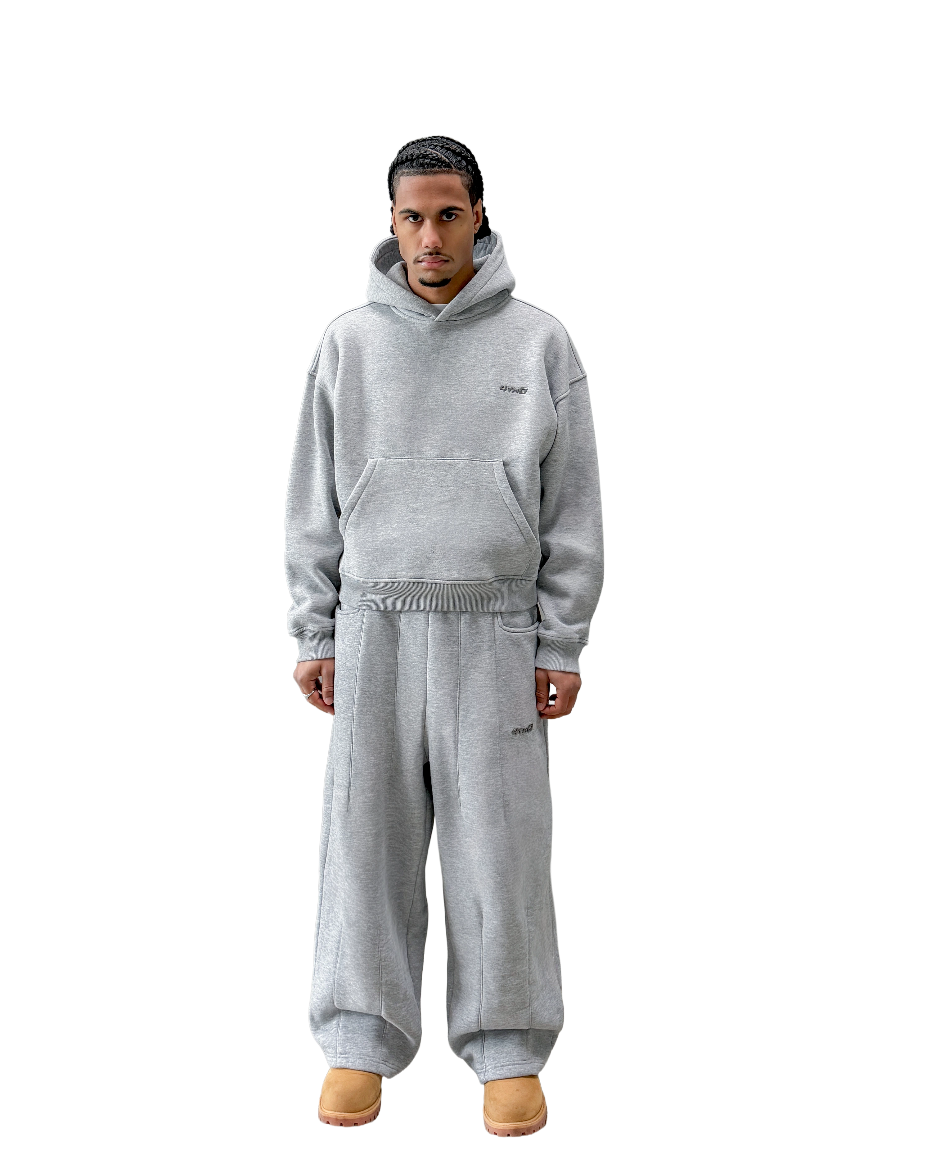 Hoodie - Grey Melange