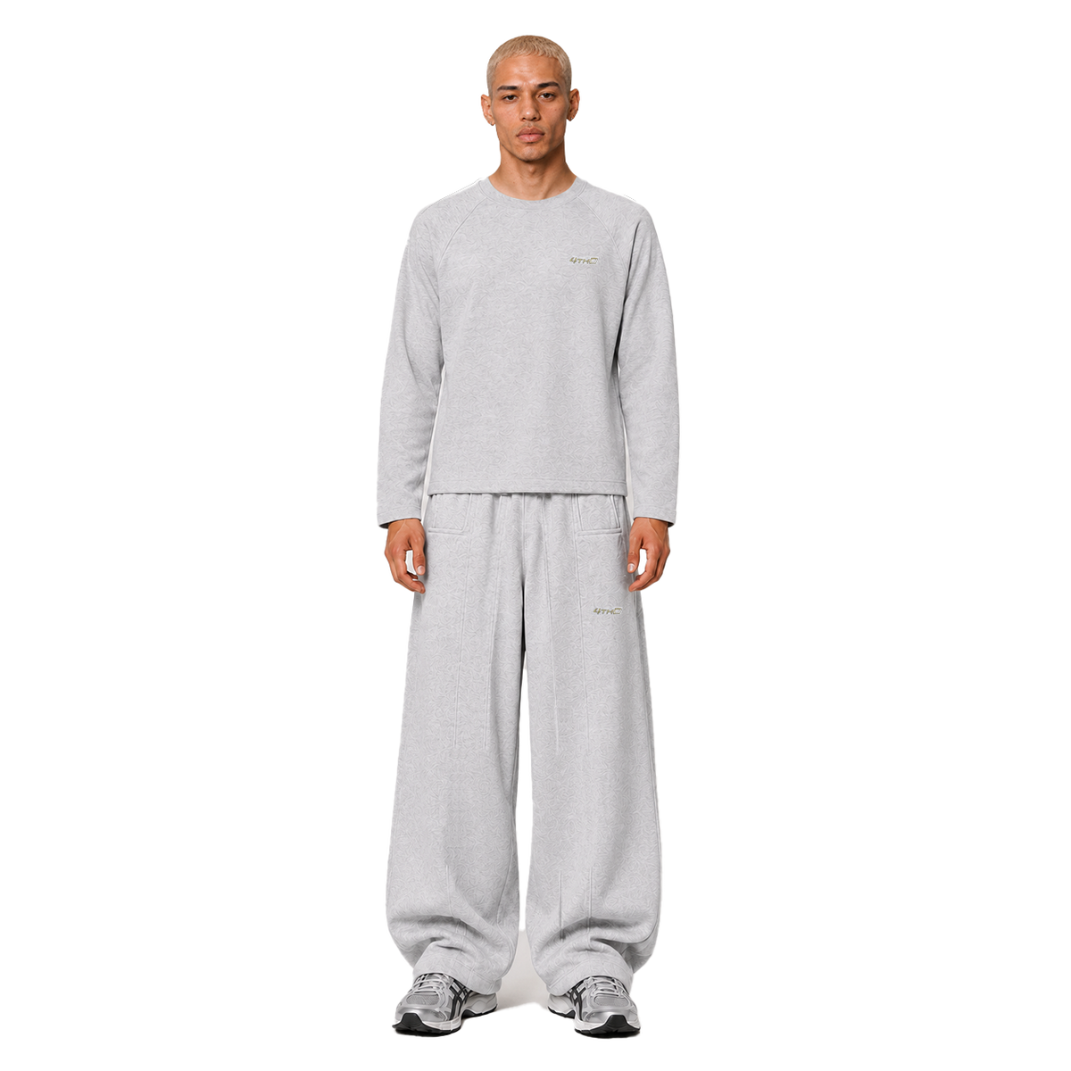 LONGSLEEVE SWEATPANT SET - GREY MELANGE