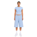 TRACKSUIT BABY TEE & SHORT - SKY BLUE