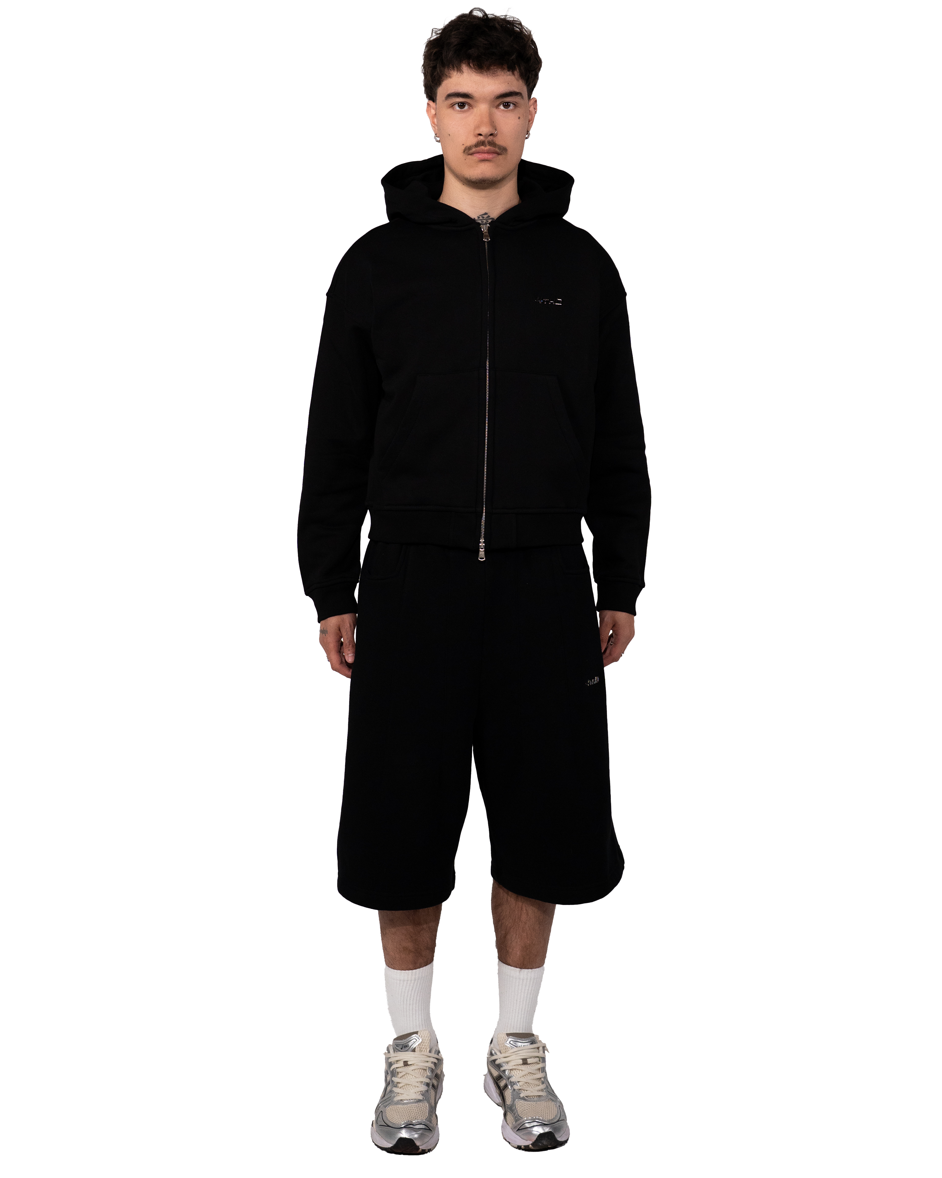 Zip Hoodie - Black