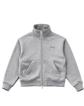 Zip Crewneck - Grey Melange