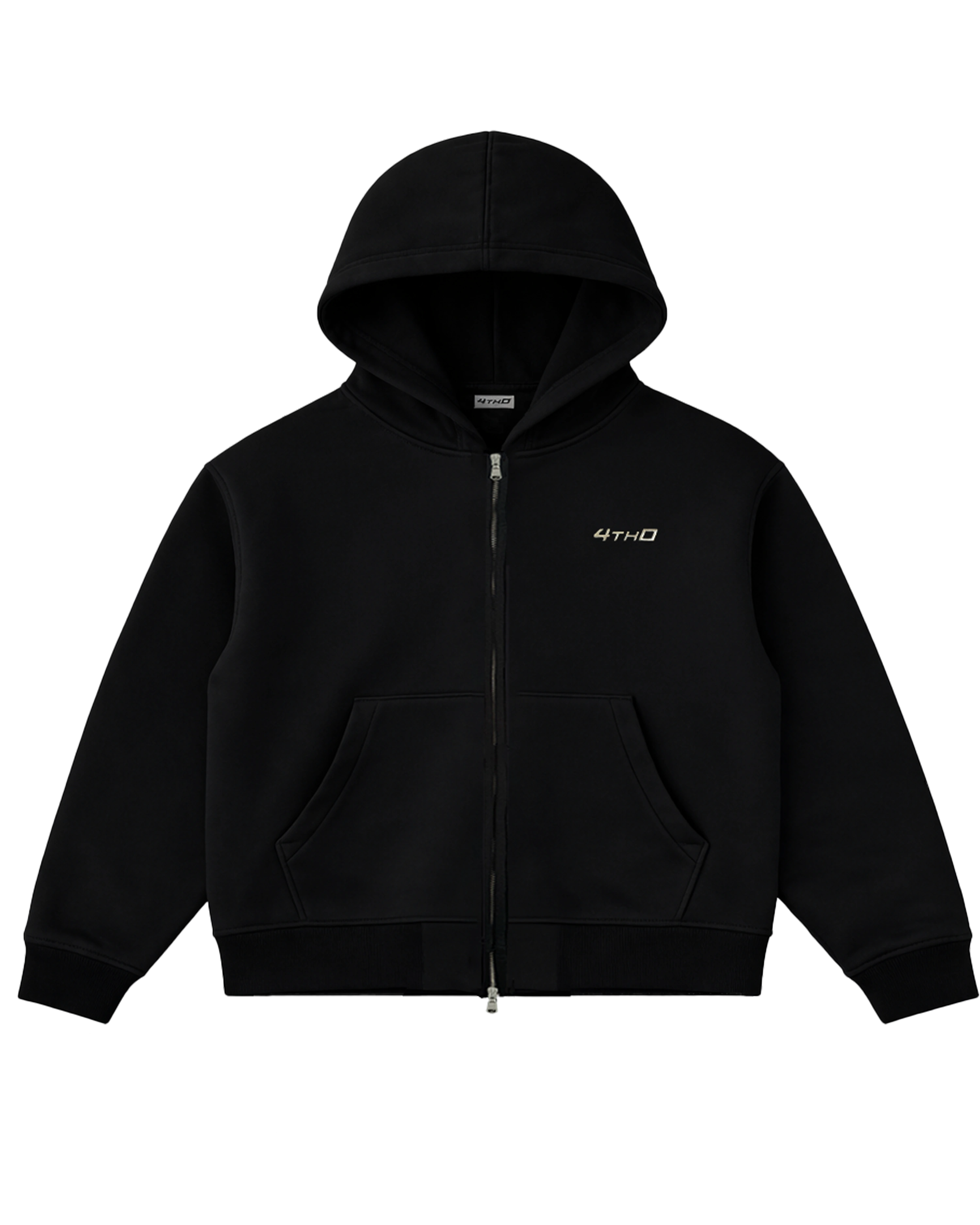 Zip Hoodie - Black