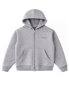 Zip Hoodie Grey Melange