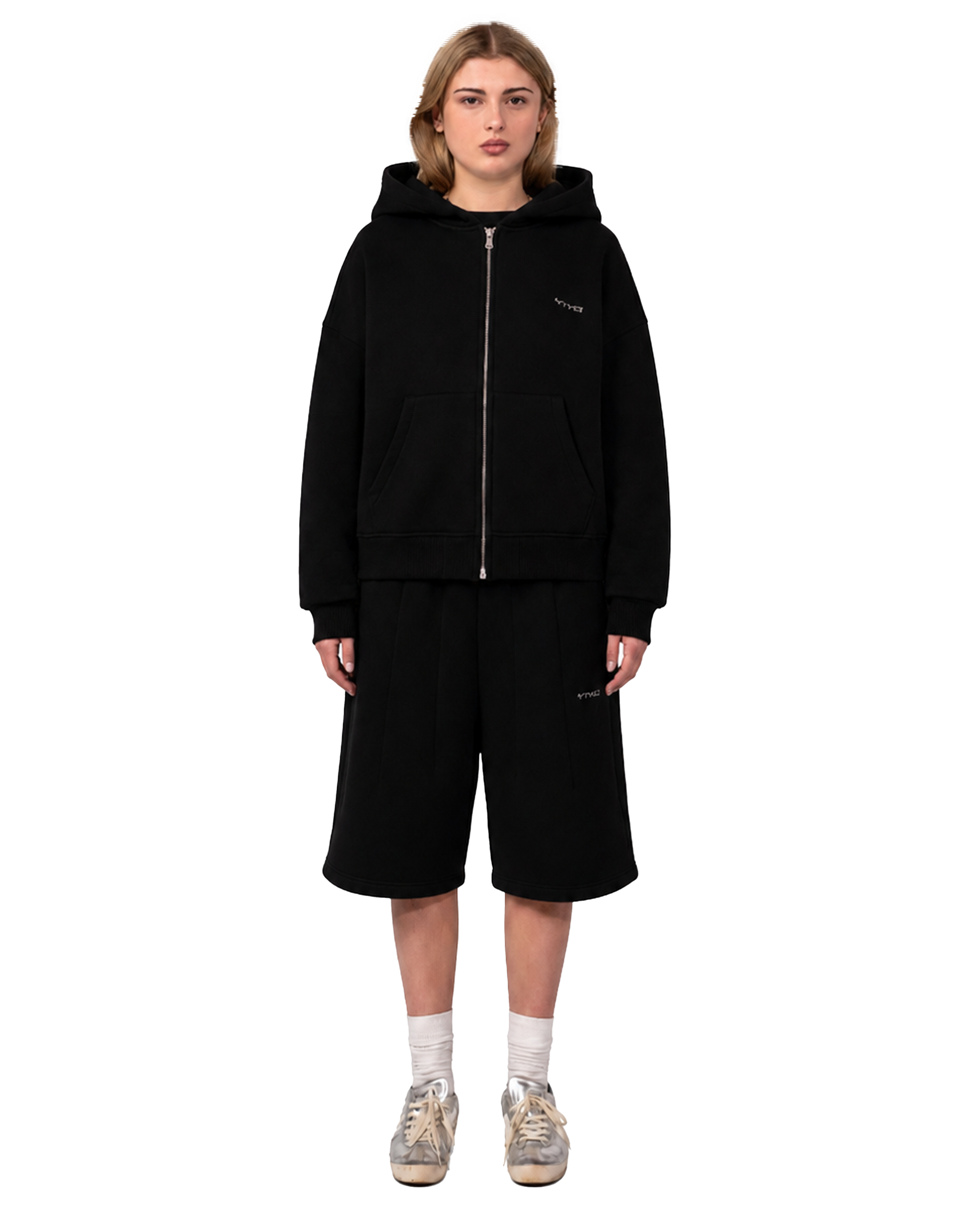 Zip Hoodie - Black